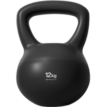 로이윙 케틀벨 코어 PVC 아령, 12kg, 블랙, 1개