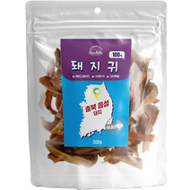 후코홀릭 강아지 프리미엄 수제간식 음성 돼지귀 300g, 돼지, 1개