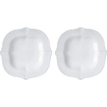 쓰임 블랑 플리츠 접시 2p, 2개