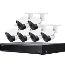 캠플러스 200만화소 8채널 6카메라 CCTV 세트 2TB, CPR-850(녹화기), CPB-201(카메라)