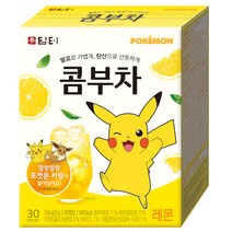 담터 포켓몬 콤부차 레몬, 5g, 30개