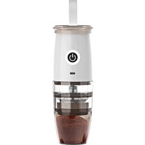 칼딘 꼬모드 포터블 2 in 1 무선 커피 원두 수동 그라인더, 1개, 화이트