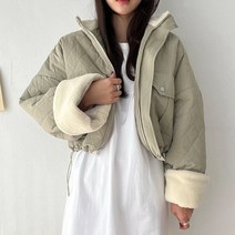 비비에모 누빔 사이드 빅포켓 숏 자켓 01984