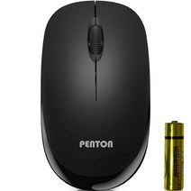 펜톤 컴팩트 무소음 무선 마우스, COMPACT B, 블랙