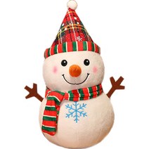 앤써핏 크리스마스 산타 루돌프 눈사람 봉제인형 눈사람, 혼합색상