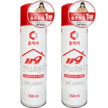 제일홈케어 차량용 가정용 간이소화용구 스프레이형 소화기, 2개, 350ml