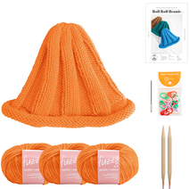 야나 퍼지 롤롤 비니 DIY키트 세트, 08 오렌지, 1세트