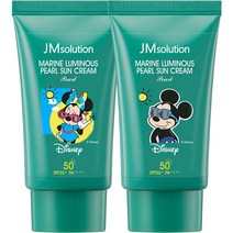 제이엠솔루션 디즈니 미키 앤 미니 청광 마린 진주 선크림 세트, 50ml, 2개