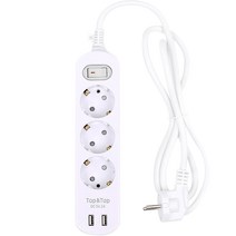 에코파워탭 탭앤탭 USB 메인 절전 3구 멀티탭, 1개, 2.5m