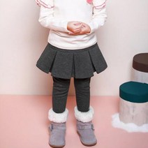 젤리스푼 여아용 Star 트렌디 기모 스커트 레깅스