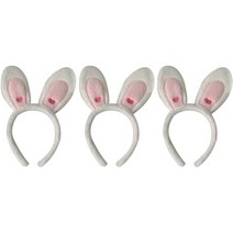 angels 토끼머리띠, 화이트, 3개