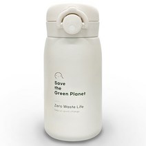 로메로 데일리 원터치 터틀 텀블러, 300ml, 화이트