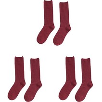 재니홈 여성용 무지 장목 양말 3종 세트