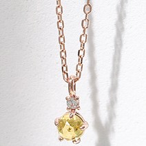 로이드 여성용 로즈컷 탄생석 14K 목걸이 LNN21110G