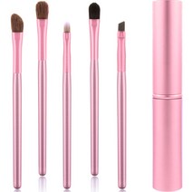 데일리프렌즈 아이섀도우 브러쉬 5종 + 틴 케이스 세트, 1세트, 핑크
