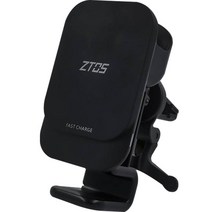 지토스 3in1 맥세이프 차량용 무선충전 거치대 아이폰 애플워치 에어팟 동시충전, ZT-3in1-MAC, 블랙