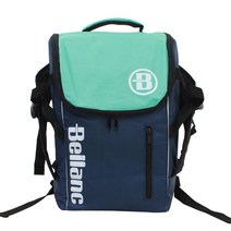 벨랑 프리미엄 인라인스케이트 보호대 헬멧 수납 백팩, 네이비 + 민트