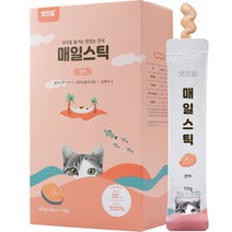 캣츠힐 고양이 매일스틱 연어 짜먹는 간식 10g x 30p, 1개