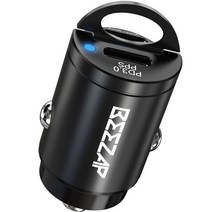 비잽 45W 듀얼 C타입 차량용 초미니 시거잭 초고속 충전기 매립형 PD PPS QC5.0, BZDC45, 블랙