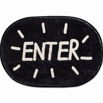 바랑 욕실 주방 극세사 발매트 D타입, 혼합색상