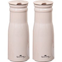퀸센스 시그니처 스텐물병 2P, 베이지, 1L