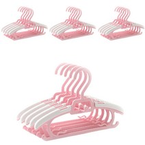 잇츠라이프 아동용 옷걸이, 20개, 핑크