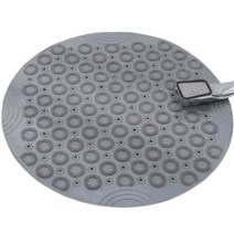 바로 미끄럼방지 발지압 매트 55cm, 그레이