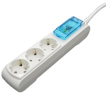 지앤탭 안전캡 고용량 3구 멀티탭 4호, 3.5m, 1개