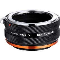 K&F CONCEPT 렌즈변환 어댑터 NIK-E IV PRO 니콘 F 호환, 1개
