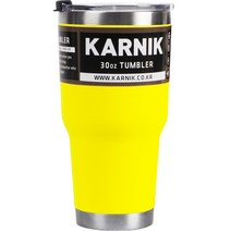 카르닉 이중 진공 스텐 텀블러, 옐로우, 900ml