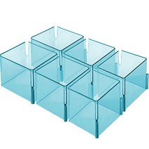 정리박사 수납 정리 칸막이 A타입, 블루, 6개