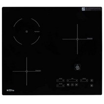 하츠 하이브리드 전기쿡탑 인덕션 2구 + 하이라이트 1구, 고객직접설치, IH-363DTL