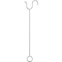 철제 옷걸이 집게봉, 1번 투명, 1개