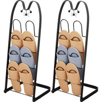 핏사 실내화 거치대, 블랙, 2개