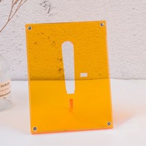 리앤베르 투명 아크릴 컬러 인테리어 사진 테이블 미니액자, 오렌지