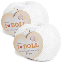 니뜨 아이돌 실 45g, 49 화이트, 2개