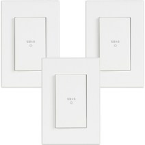 제일ELC 일괄소등 스위치 1구 화이트, 3개