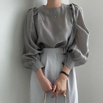 여성용 MA 엘레강스 볼륨 블라우스