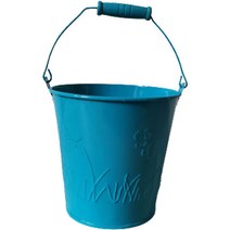 비비드 컬러 철제 바구니 화분, 블루