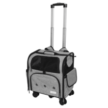 트래들 반려동물 백팩 캐리어 이동가방, 그레이