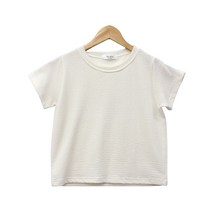여성용 라라온 제라싱 골지 반팔티