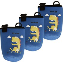 덕주방 스트랩 물병 파우치, 딥블루, 3개