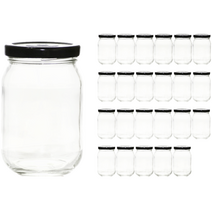 서울패키지 고려쨈 380 피클 수제청 쨈 블랙캡 유리병, 320ml, 24개