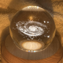 레나에너지 수정구 오르골 무드등 터치 스위치 원목 천공의 성 라퓨타 OST, 은하수