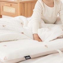 아리베베 유아용 자수 모달 낮잠이불 세트, 곰달이