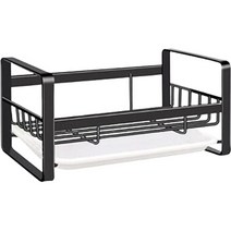 아리코 스테인리스 싱크대 수세미 거치대, 블랙, 1개