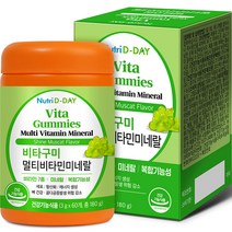 뉴트리디데이 비타구미 멀티비타민 미네랄 젤리 180g, 1개, 60정
