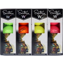 세인트나인 W 컬러에디션 골프공 4종 x 3p 세트 3피스, 핑크, 그린, 옐로우, 오렌지, 1세트, 4개