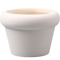 엘쏘 파스텔 라운딩 화분 숏, 화이트