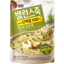 샘표 밸런스죽 전복내장죽, 420g, 1개